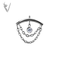 Valkyrie - CoCr PVD Titanium internally threaded attachment for vertical helix