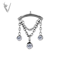 Valkyrie - CoCr PVD Titanium internally threaded attachment for vertical helix