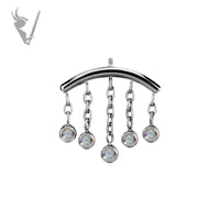 Valkyrie - CoCr PVD Titanium internally threaded attachment for vertical helix