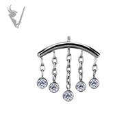 Valkyrie - CoCr PVD Titanium internally threaded attachment for vertical helix