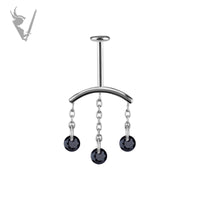 Valkyrie - CoCr PVD Titanium internally threaded attachment for vertical helix