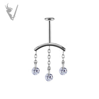 Valkyrie - CoCr PVD Titanium internally threaded attachment for vertical helix