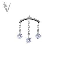 Valkyrie - CoCr PVD Titanium internally threaded attachment for vertical helix