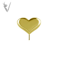 Valkyrie - 18Kt Yellow Gold Threadless Heart Top