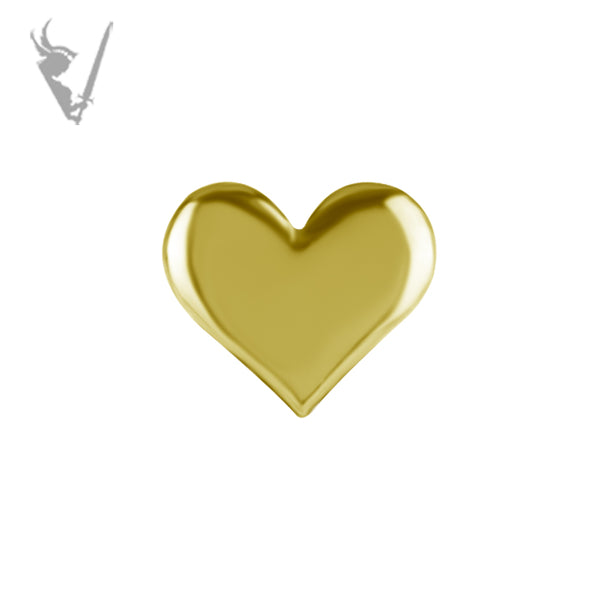 Valkyrie - 18Kt Yellow Gold Threadless Heart Top