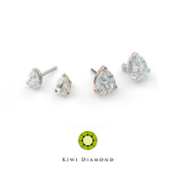 Kiwi Diamond - Low profile Pear - threadless end