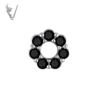 Valkyrie - CoCR - Round double jewelled charm - Cz