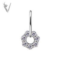 Valkyrie - CoCR - Round double jewelled charm - Cz
