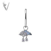 Valkyrie - CoCR - Rain cloud charm - w/ opal and zirconia
