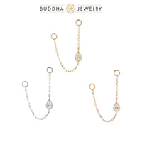 Buddha Jewelry Organics - Teardrop - CZ Chain