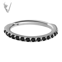 Valkyrie - Titanium jeweled hinged clicker ring