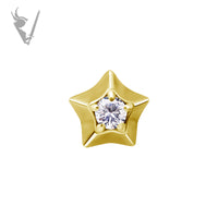 Valkyrie - 18k gold pvd - Star end w/stone