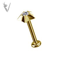 Valkyrie - 18k gold pvd - Star end w/stone