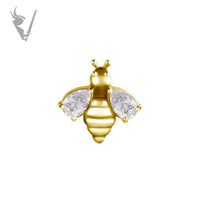 Valkyrie - 18k gold pvd - Threadless Bee end