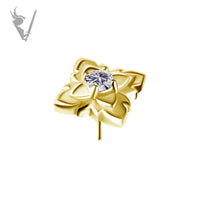 Valkyrie - 18k gold pvd - Threadless Floral end