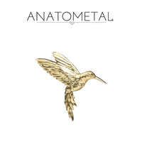 Anatometal - 18k Gold Threadless Hummingbird