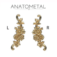 Anatometal - 18k Gold Flourish 4 end
