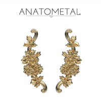 Anatometal - 18k Gold Flourish 4 end