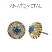 Anatometal - 18k Gold Threadless Mateo end