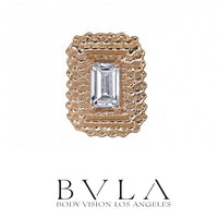 BVLA - 14k Gold - Afghan Baguette - Threaded  end
