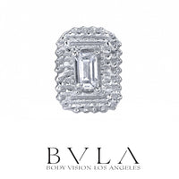 BVLA - 14k Gold - Afghan Baguette - Threaded  end