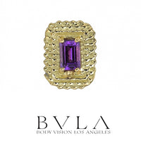 BVLA - 14k Gold - Afghan Baguette - Threaded  end