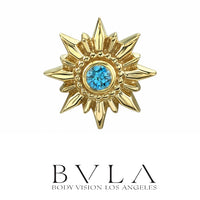 BVLA - 14k Gold - Compass - Threaded  end