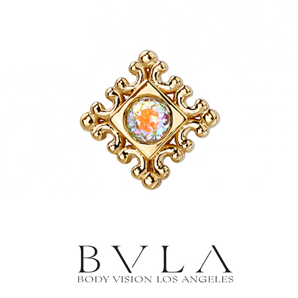 BVLA - 14k Gold - Flourish Illusion - Threaded  end