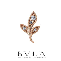 BVLA - 14k Gold - Mini Wisteria - Threaded  end