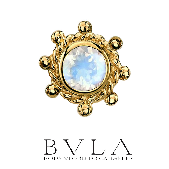 BVLA - 14k Gold - Indian Wheel - Threaded  end