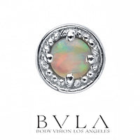 BVLA - 14k Gold - Millgrain Prong - Threaded  end