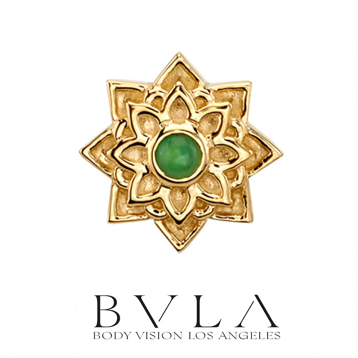 BVLA - 14k Gold - Sol Flower - Threaded  end
