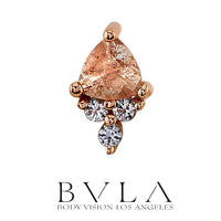 BVLA - 14k Gold - Tau - Threaded  end
