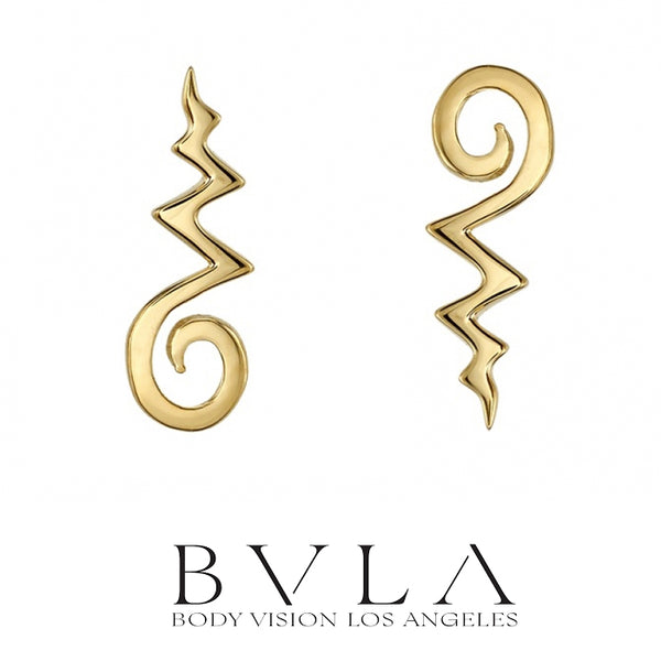 BVLA - 14k Gold - Unalome - Threaded  end
