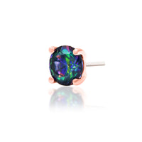 Junipurr - Mystic Topaz Prong  - Threadless End
