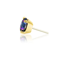 Junipurr - Mystic Topaz Prong  - Threadless End