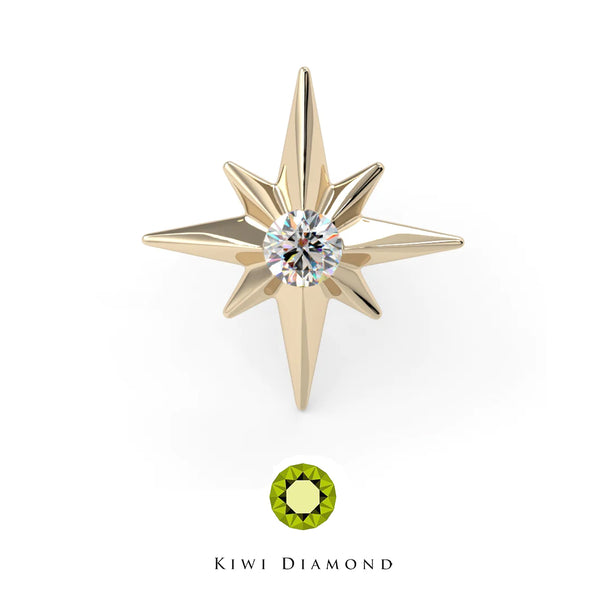 Kiwi Diamond - North star - Threadless end
