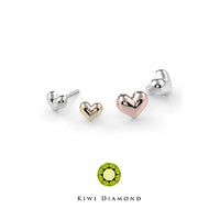 Kiwi Diamond - Puffy Heart - threadless end