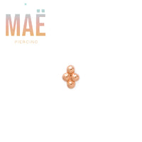 MAË - 14k Gold - 4 Bead Mini - Threadless end
