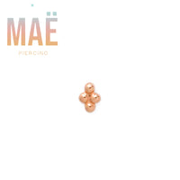 MAË - 14k Gold - 4 Bead Mini - Threadless end