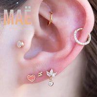 MAË - 14k Gold - 4 Bead - Threadless end