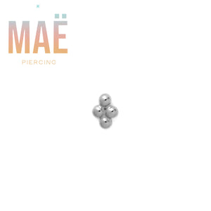 MAË - 14k Gold - 4 Bead Mini - Threadless end