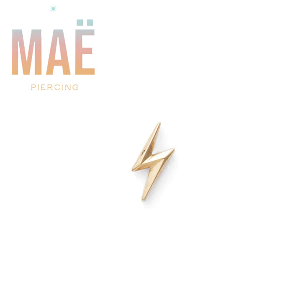 MAË - 14k Gold - Lightning - Threadless end