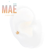 MAË - 14k Gold - Maple Leaf - Threadless end