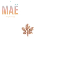 MAË - 14k Gold - Maple Leaf - Threadless end