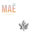 MAË - 14k Gold - Maple Leaf - Threadless end