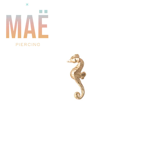 MAË - 14k Gold - Seahorse - Threadless end