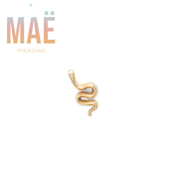 MAË - 14k Gold - Snake - Threadless end