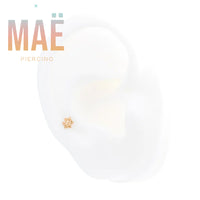MAË - 14k Gold - Snowflake - Threadless end