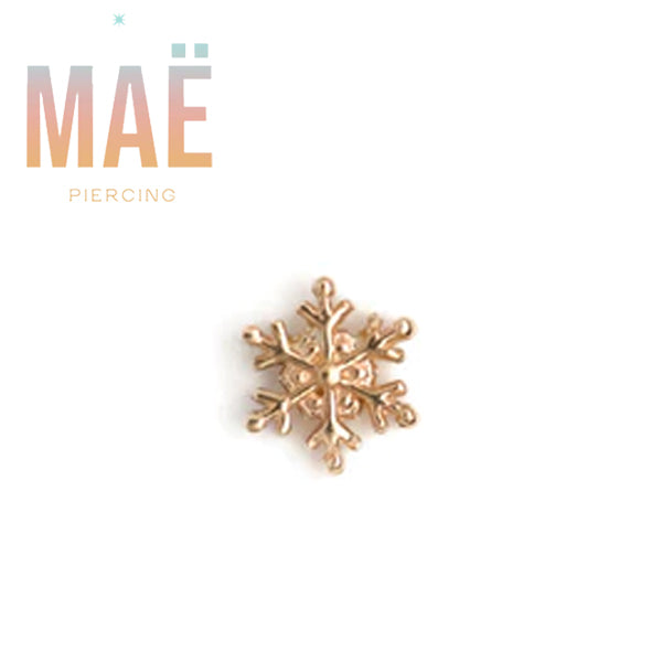 MAË - 14k Gold - Snowflake - Threadless end